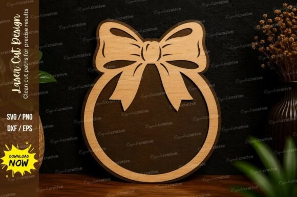 Bow Ornament Frame SVG Laser Cut Svg: A Comprehensive Guide to Precision Design