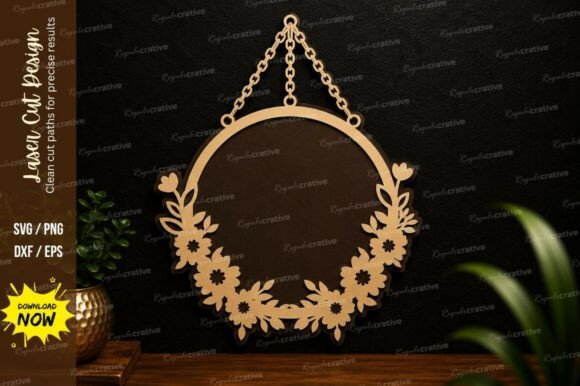 Evaluating the Floral Hanging Wreath Laser Cut SVG for DIY Projects