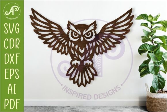 Flying Owl Wall Art Sign SVG File: A Practical Guide for Laser Cutting and CNC Projects