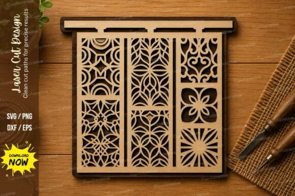 Geometric Window SVG Panel Design