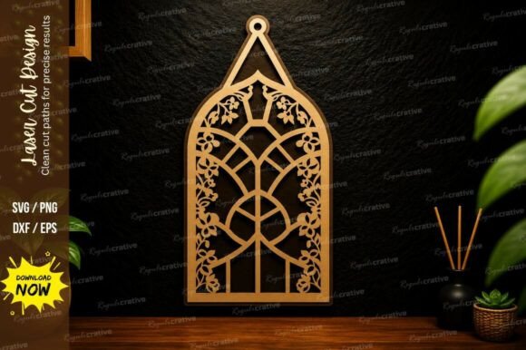 Gothic Arch Window Laser Cut SVG Design: Precision, Versatility, and Creative Potential