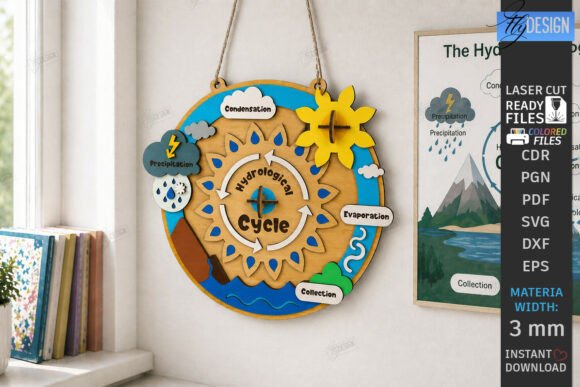 Hydrological Cycle Board Laser Cut CNC: An Evaluation for Educators and DIY Enthusiasts