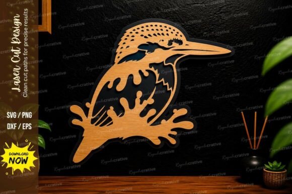 Kingfisher Bird Wall Art Laser Cut Svg: A Guide to Precision and Creativity
