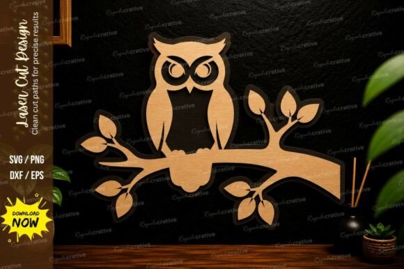 Mastering Precision: A Guide to Creating Owl Branch Wall Art with Laser Cut SVG Designs
