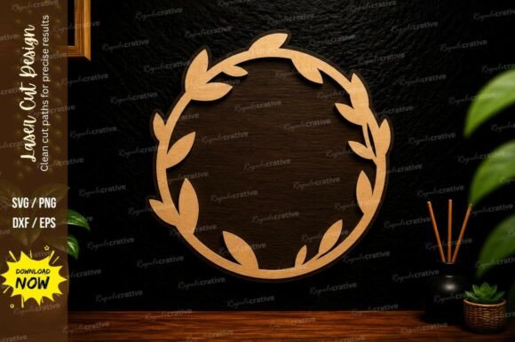 Mastering Precision: The Leaf Circle Frame Laser Cut SVG Design for Modern Makers
