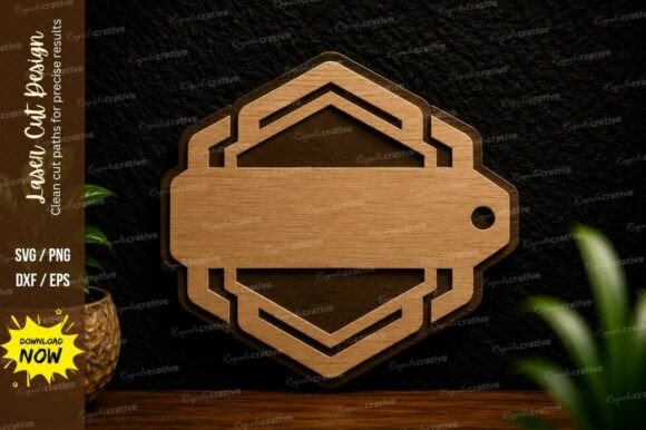 Modern Tag Label Laser Cut Svg Design: Precision Meets Professionalism