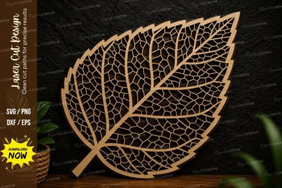 Skeleton Leaf Laser Cut SVG Design Guide
