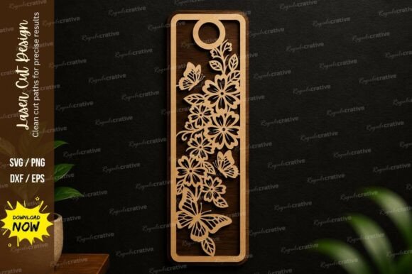Strategic Precision: Leveraging the Floral Butterfly Bookmark SVG Laser Cut for Creative and Commercial Growth