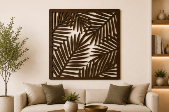 Transforming Spaces with a Leaf Wall Decor SVG Laser Cut File