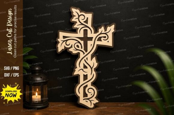Unlocking Creative Precision: A Guide to the Floral Cross Laser Cut SVG Design and Premium Cutting Files