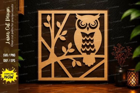 Unlocking Creativity: A Guide to the Owl Forest Frame Laser Cut SVG Design