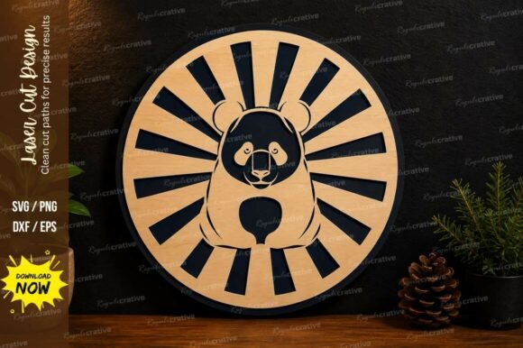 Unlocking Creativity: A Guide to the Panda Sunburst Laser Cut SVG Design and Premium Digital Files