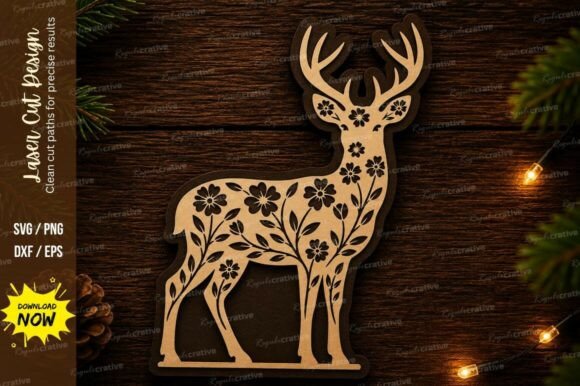 Unlocking Creativity: The Complete Guide to Floral Deer Standing Laser Cut SVG Designs
