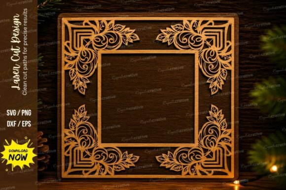 Vintage Square Border Laser Cut Svg: Elevate Your DIY Projects with Precision