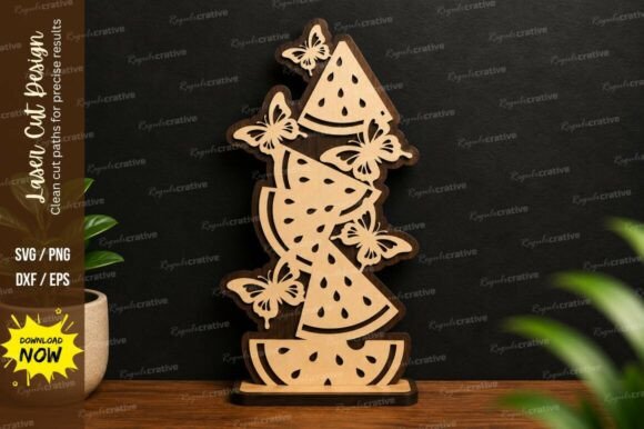 Watermelon Tower Laser Cut SVG File